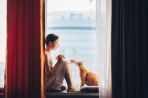 Pet inside the Rental Property