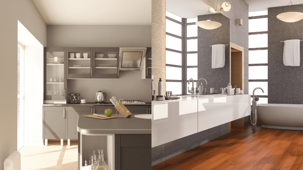 Kitchen and Bathroom